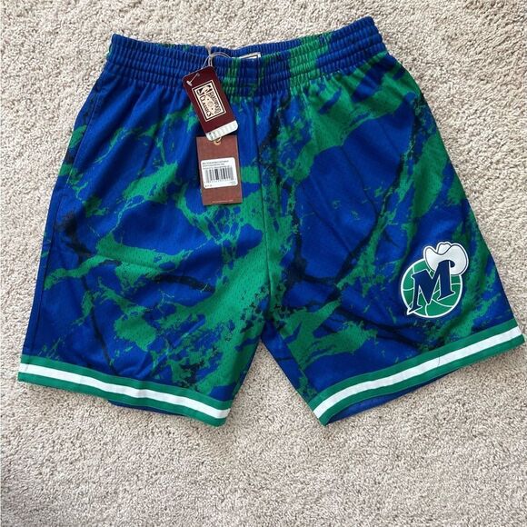 Mitchell & Ness NBA Marble Swingman Shorts 1998-99 Dallas Mavericks - Picture 1 of 5